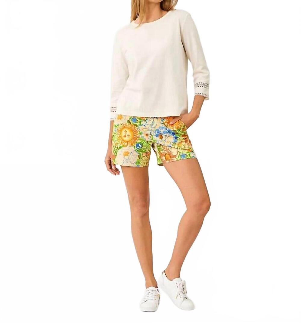 NEW LILLY PULITZER clairmont trimmed knit top in coconut